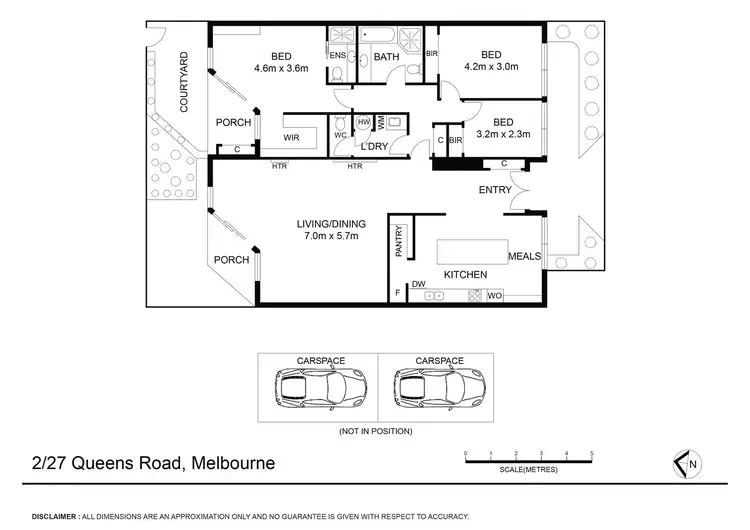 Floorplan of Homely apartment listing, 2/27 Queens Road, Melbourne VIC 3004