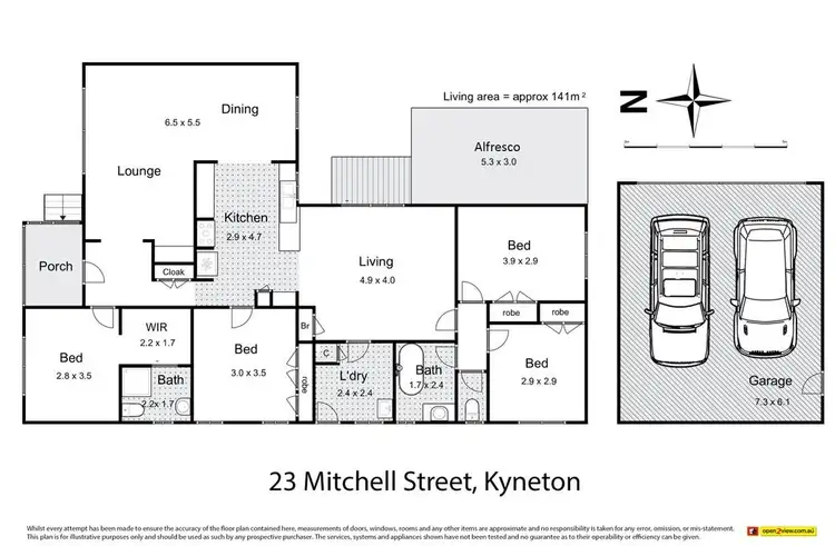 Floorplan of Homely house listing, 23 Mitchell Street, Kyneton VIC 3444