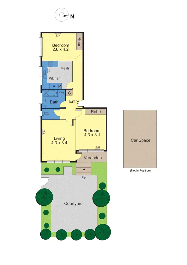 Floorplan of Homely apartment listing, 1/23 Aintree Road, Glen Iris VIC 3146
