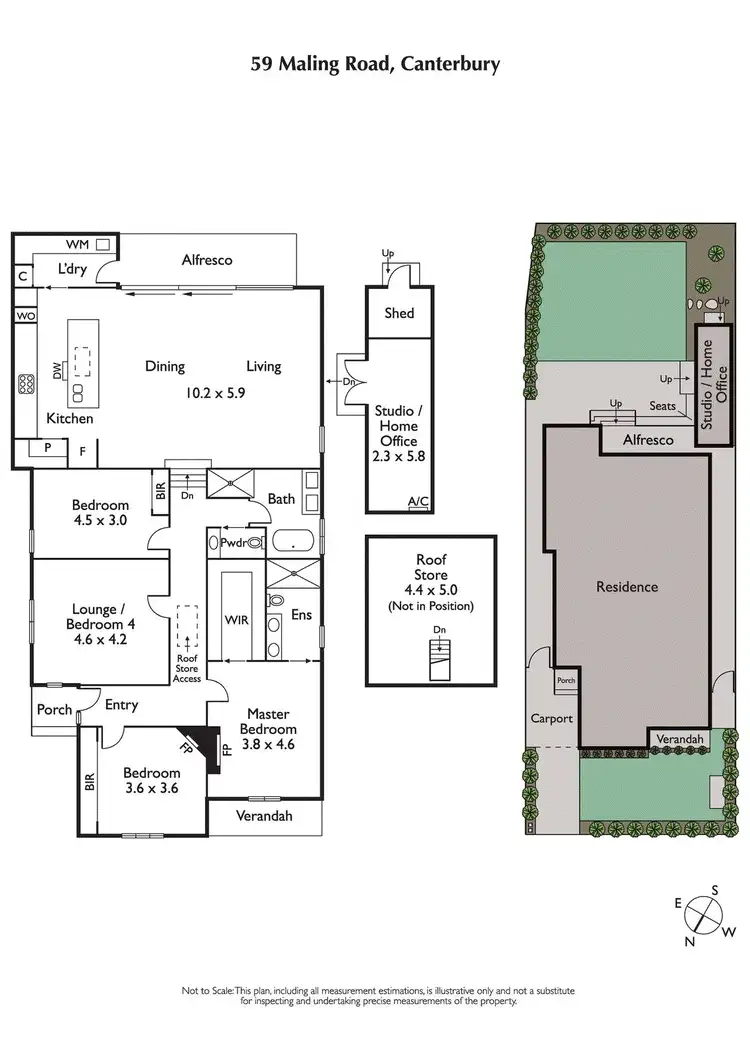 Floorplan of Homely house listing, 59 Maling Road, Canterbury VIC 3126