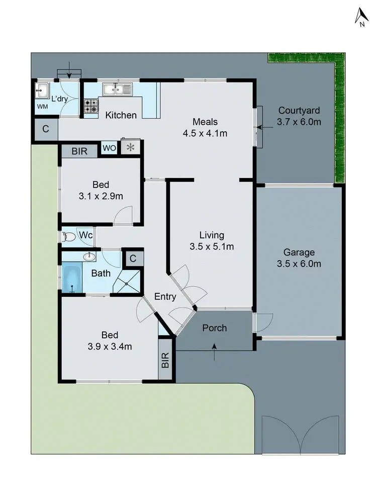 Floorplan of Homely unit listing, 2/196 Clayton Road, Clayton VIC 3168