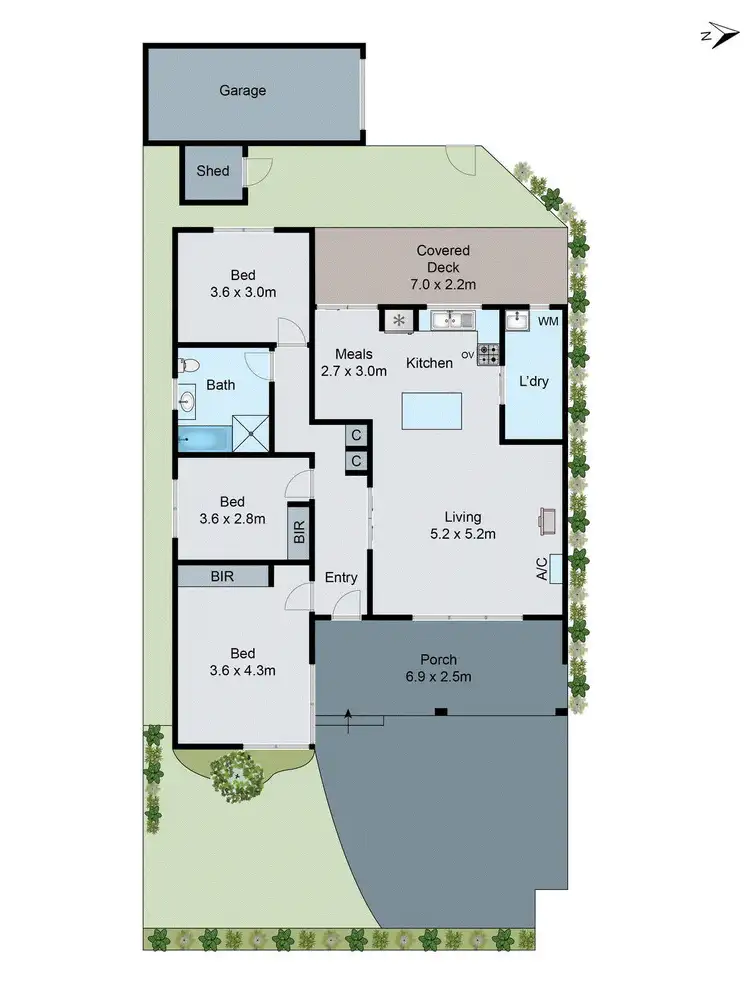 Floorplan of Homely unit listing, 1/15 Tarella Drive, Mount Waverley VIC 3149