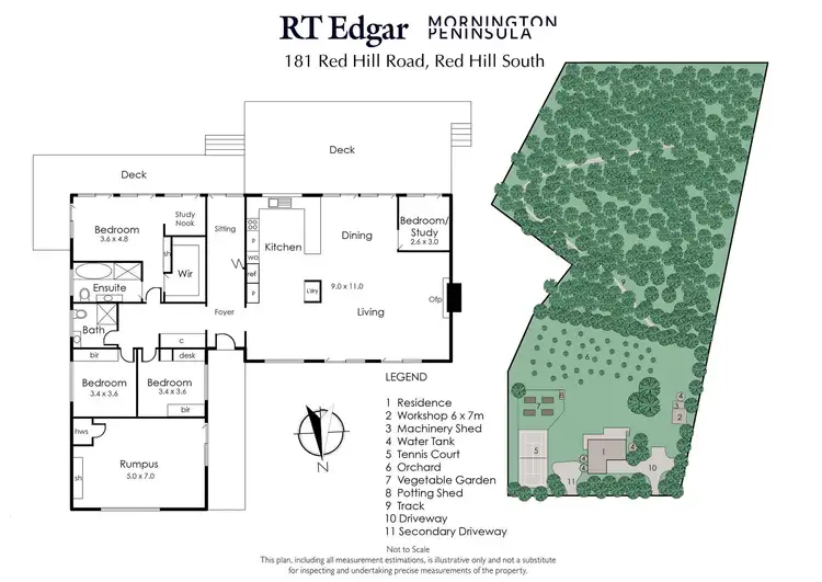 Floorplan of Homely house listing, 181 Red Hill Road, Red Hill South VIC 3937