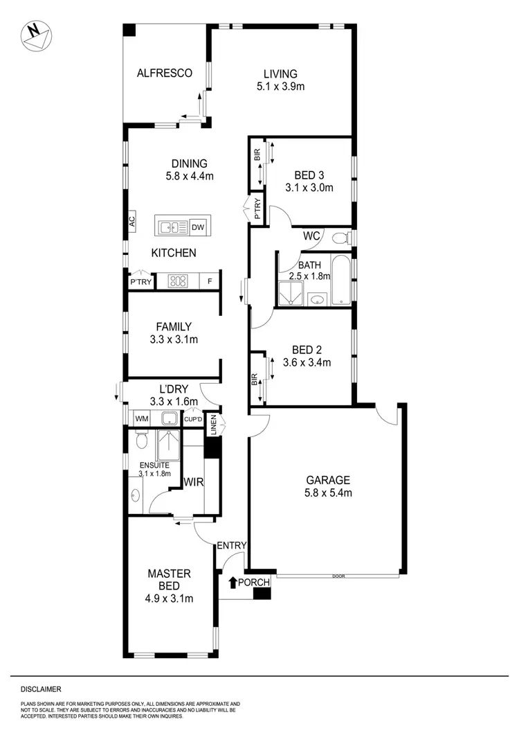 Floorplan of Homely house listing, 6 Caviar Court, Miners Rest VIC 3352