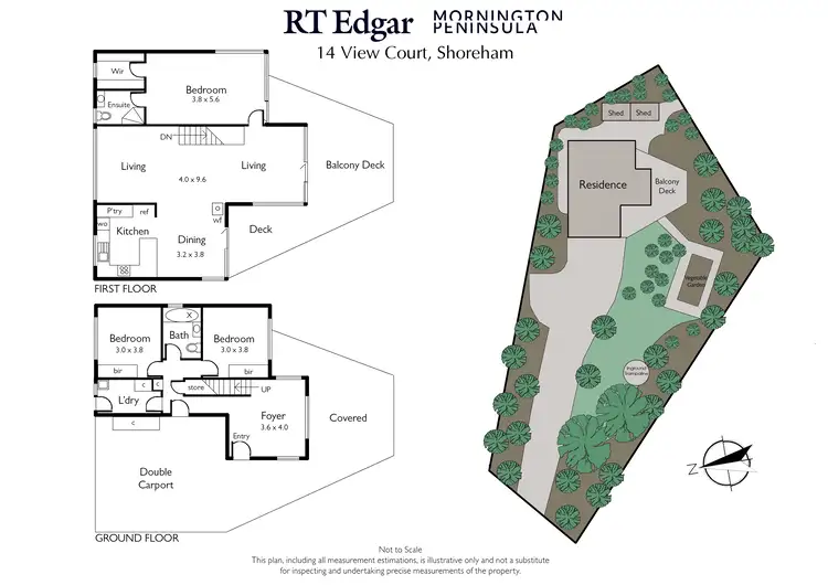 Floorplan of Homely house listing, 14 View Court, Shoreham VIC 3916