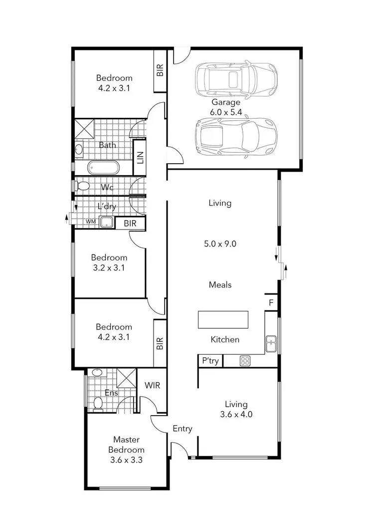 Floorplan of Homely house listing, 17 Derby View, Miners Rest VIC 3352