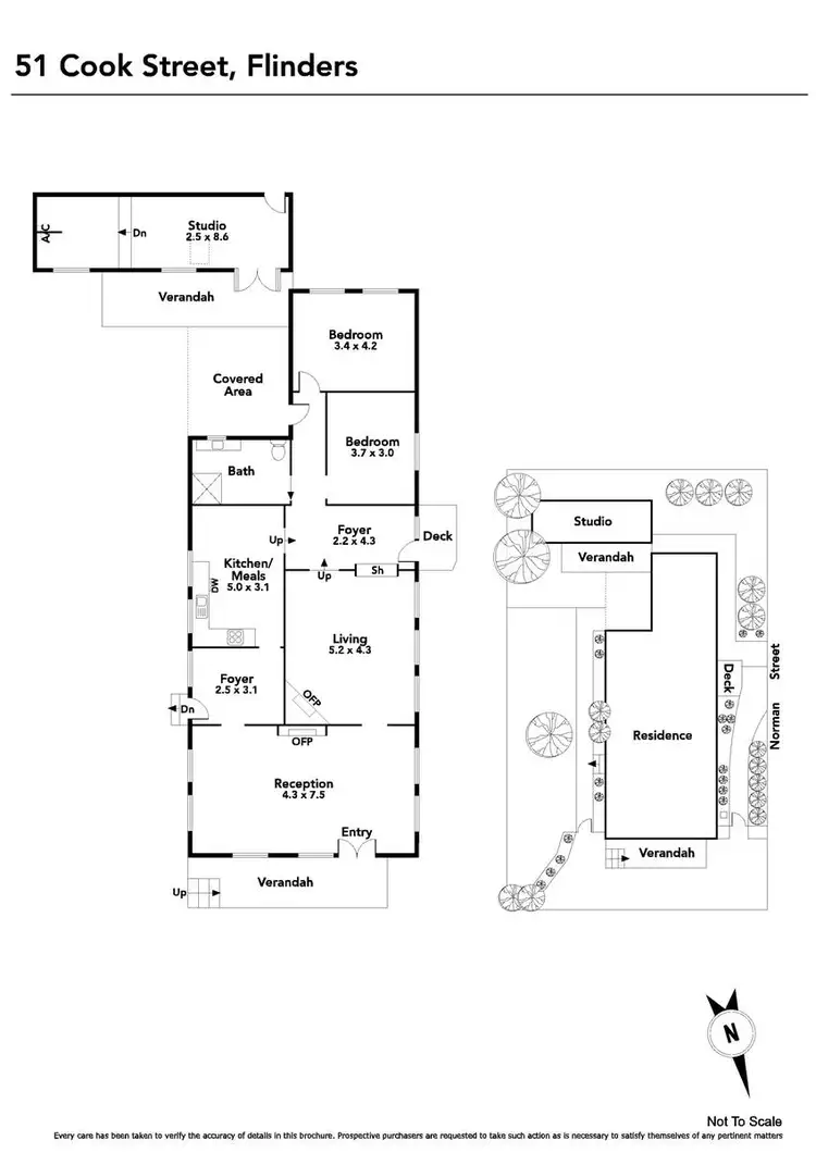 Floorplan of Homely house listing, 51 Cook Street, Flinders VIC 3929