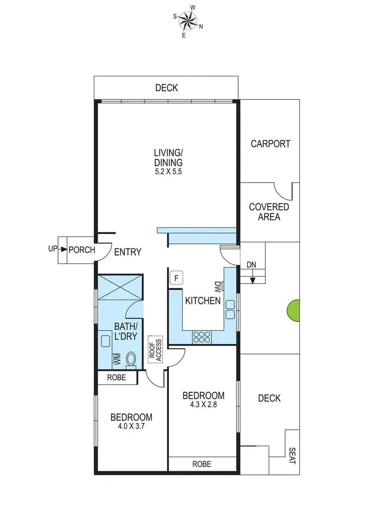 Floorplan of Homely unit listing, 14/8 Wright Street, Brighton VIC 3186