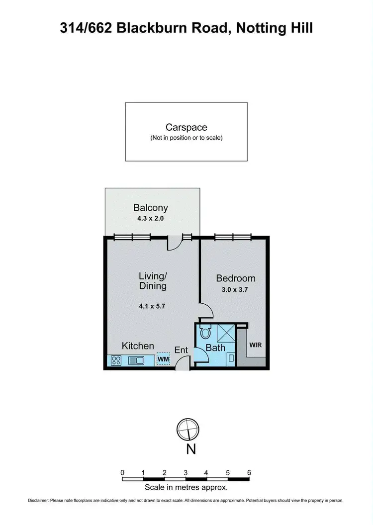 Floorplan of Homely apartment listing, 314/662-678 Blackburn Road, Notting Hill VIC 3168