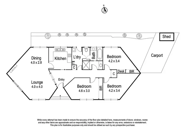 Floorplan of Homely unit listing, 2/187 The Boulevard, Ivanhoe East VIC 3079