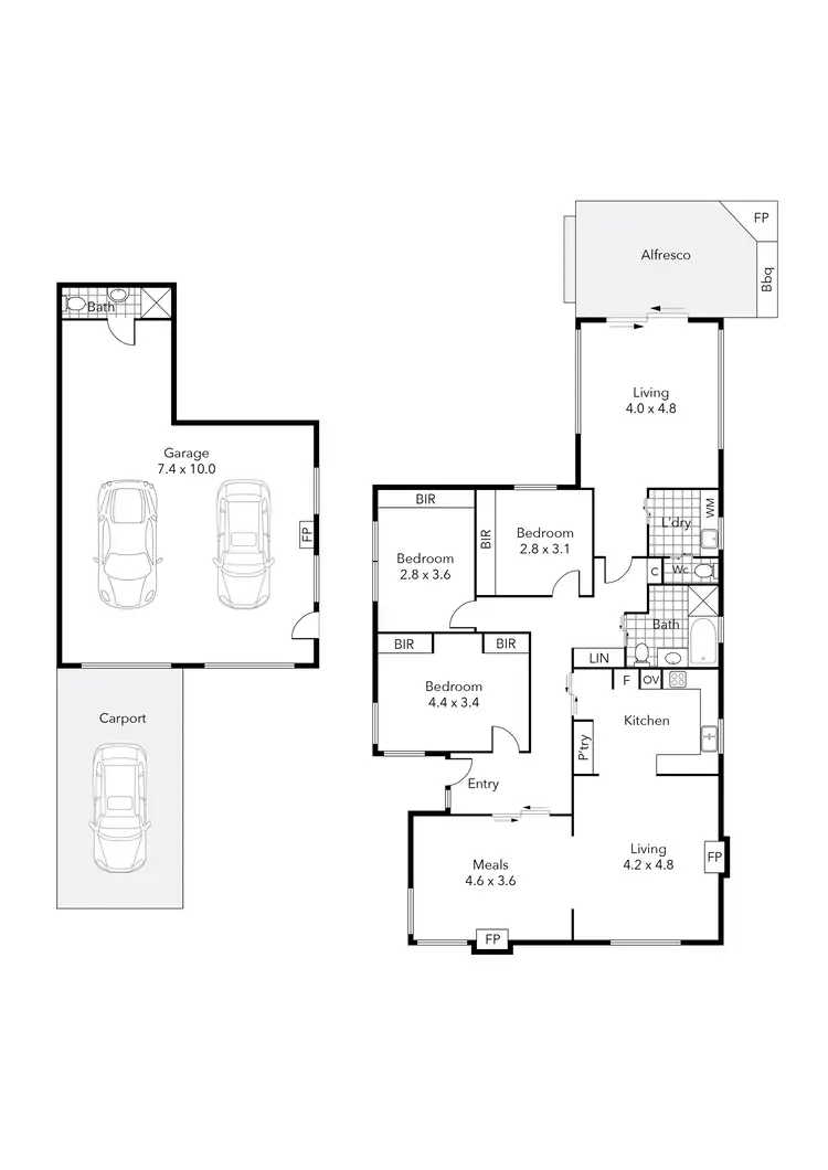 Floorplan of Homely house listing, 3/34 Howitt Street, Ballarat North VIC 3350