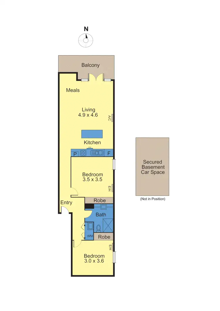Floorplan of Homely apartment listing, 10/107 Riversdale Road, Hawthorn VIC 3122