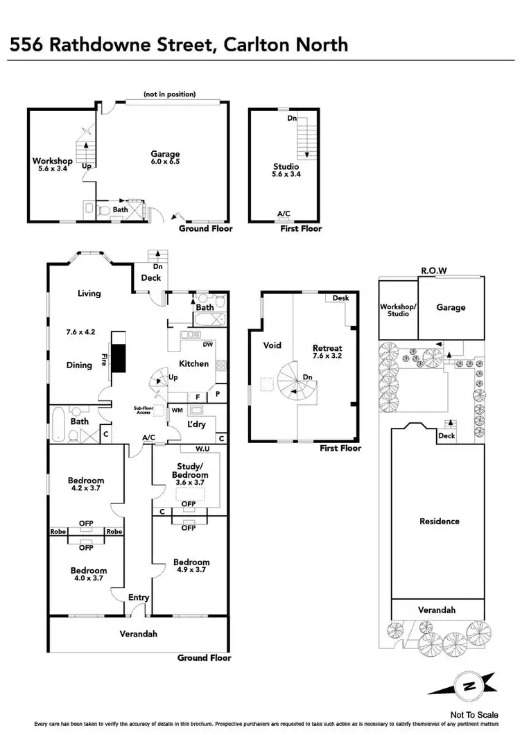 Floorplan of Homely house listing, 556 Rathdowne Street, Carlton North VIC 3054