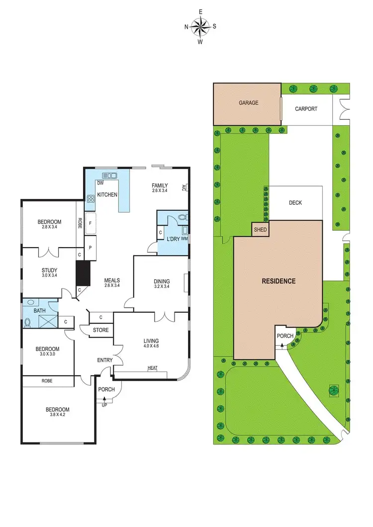 Floorplan of Homely house listing, 6 Tyrone Street, Ormond VIC 3204