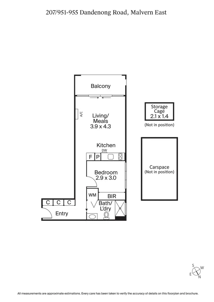 Floorplan of Homely apartment listing, 207/951-955 Dandenong Road, Malvern East VIC 3145