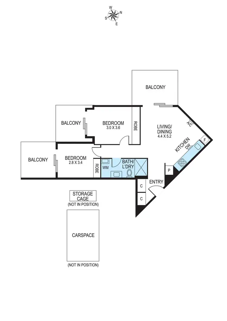 Floorplan of Homely apartment listing, 804/1-7 Balcombe Road, Mentone VIC 3194