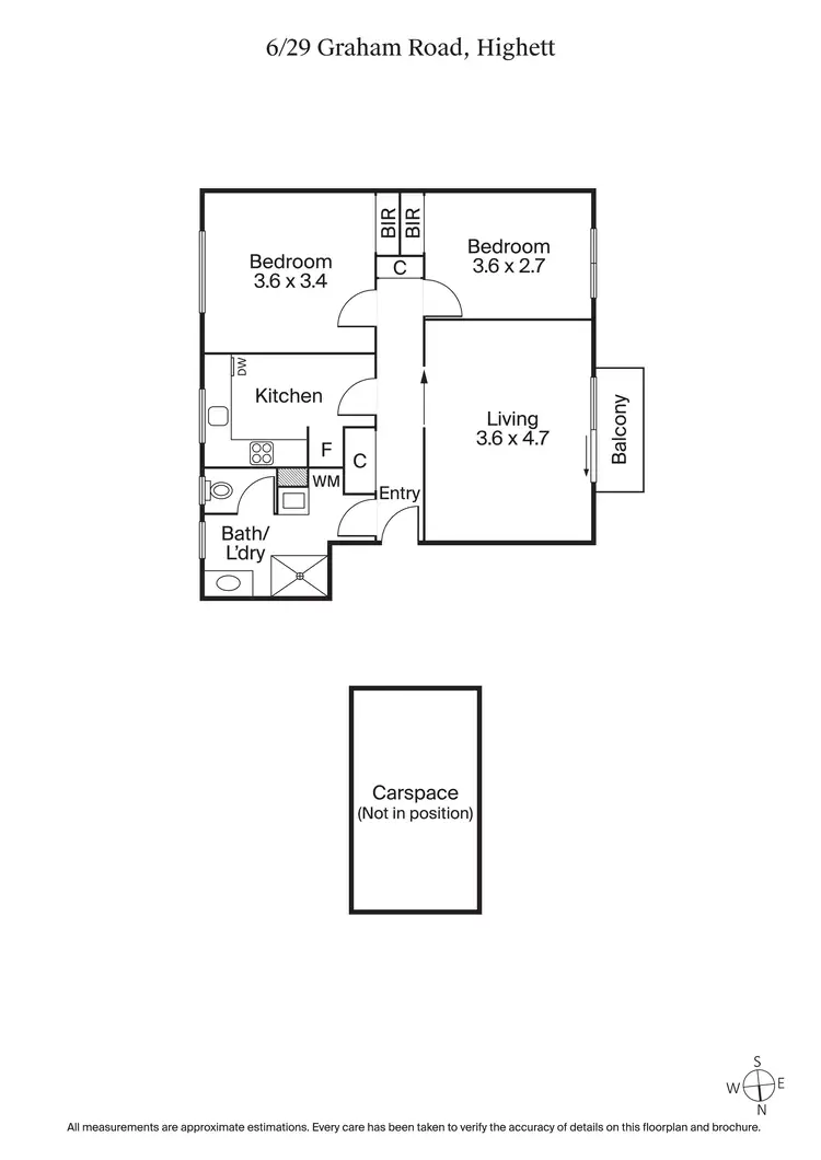 Floorplan of Homely apartment listing, 6/29 Graham Road, Highett VIC 3190