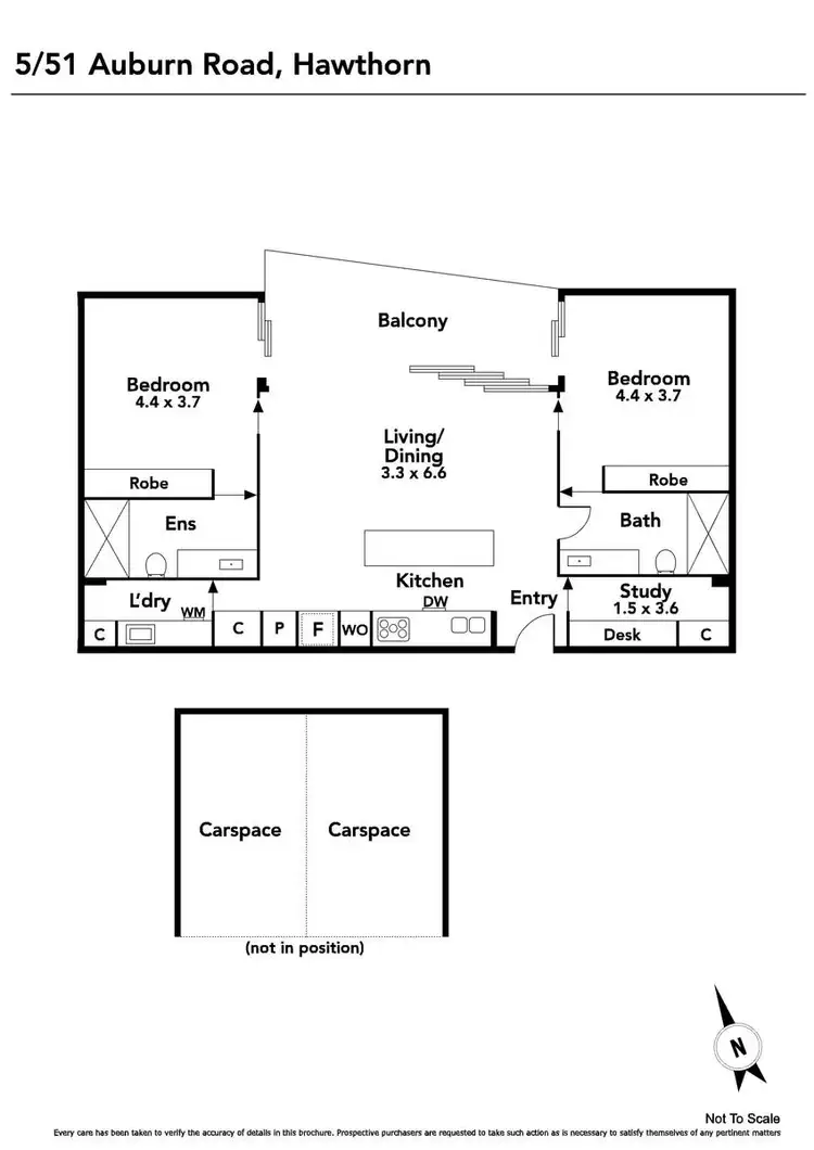 Floorplan of Homely apartment listing, 5/51 Auburn Road, Hawthorn VIC 3122