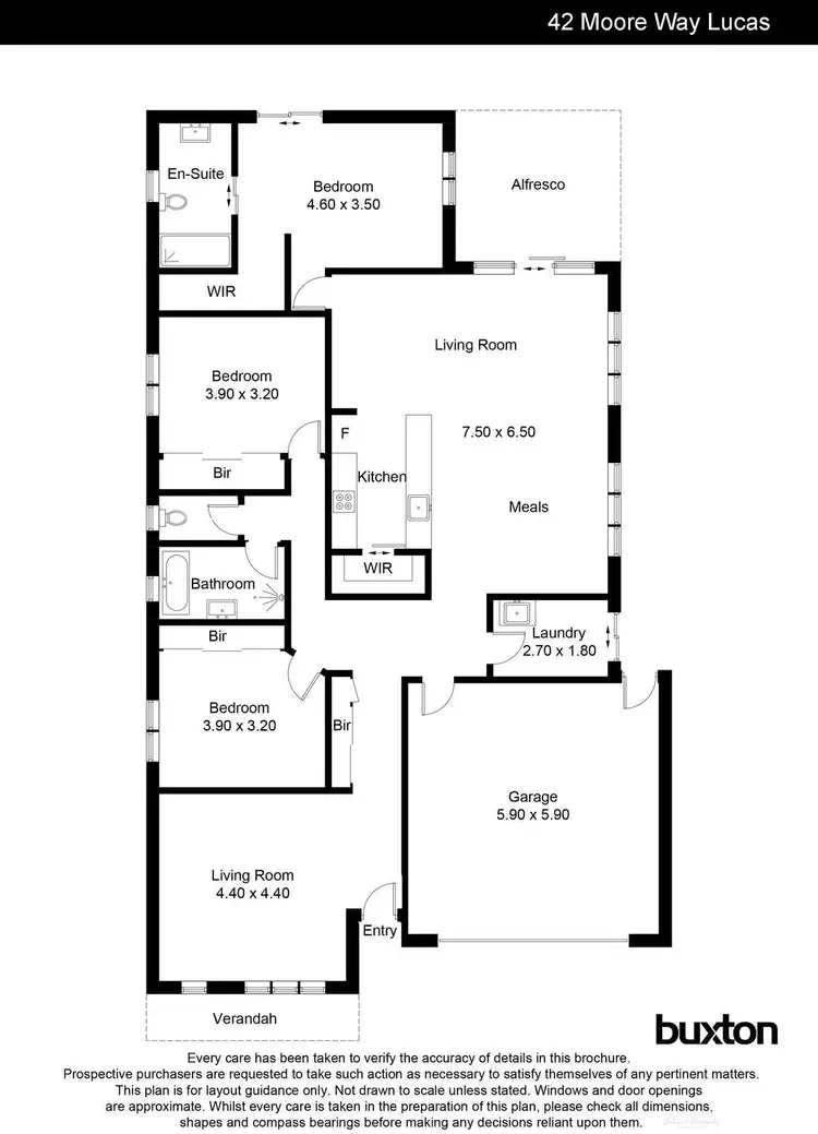 Floorplan of Homely house listing, 42 Moore Way, Lucas VIC 3350