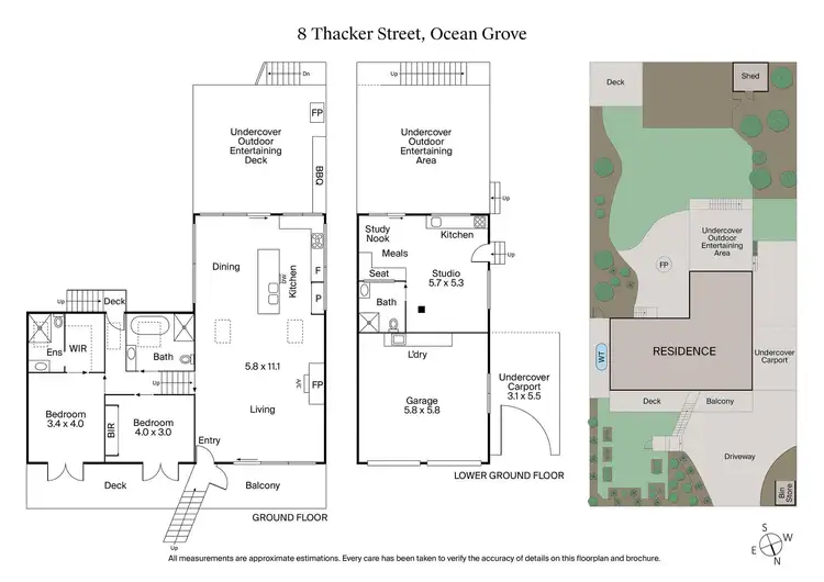 Floorplan of Homely house listing, 8 Thacker Street, Ocean Grove VIC 3226