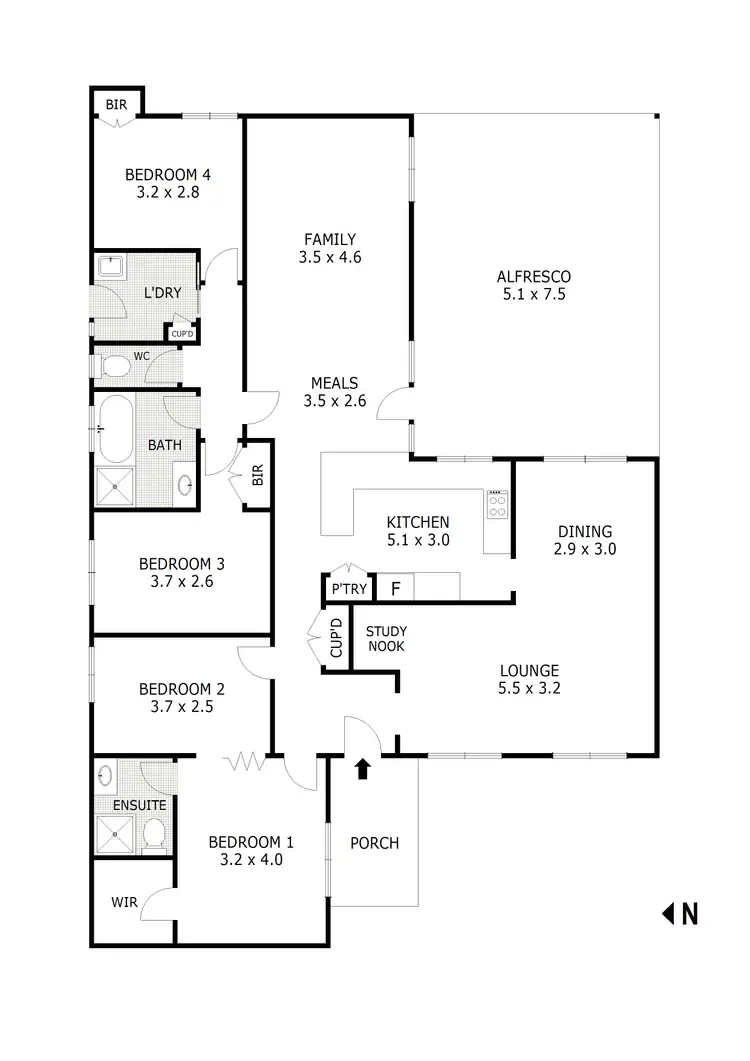 Floorplan of Homely house listing, 130 Raglan St, Wallan VIC 3756