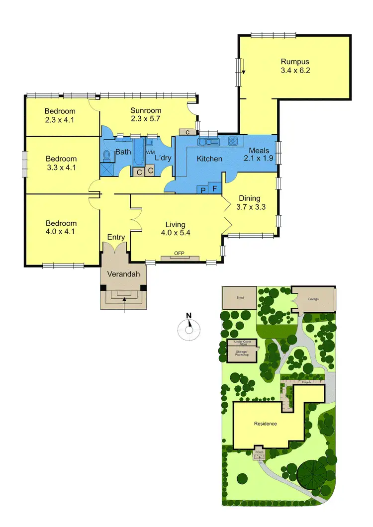Floorplan of Homely house listing, 3 Wickham Road, Hampton East VIC 3188