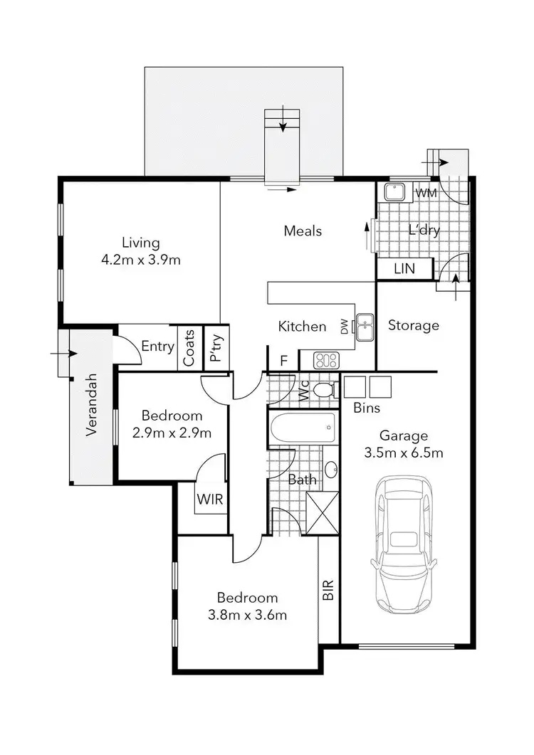 Floorplan of Homely house listing, 1/801 Ripon Street South, Redan VIC 3350