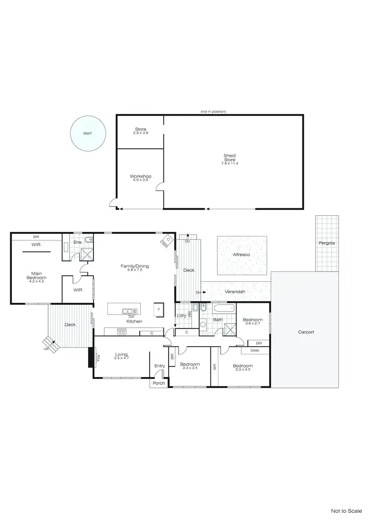 Floorplan of Homely house listing, 84 Kierces Road, Pootilla VIC 3352