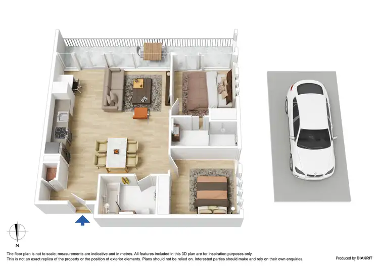 Floorplan of Homely apartment listing, 1908/152 Sturt Street, Southbank VIC 3006