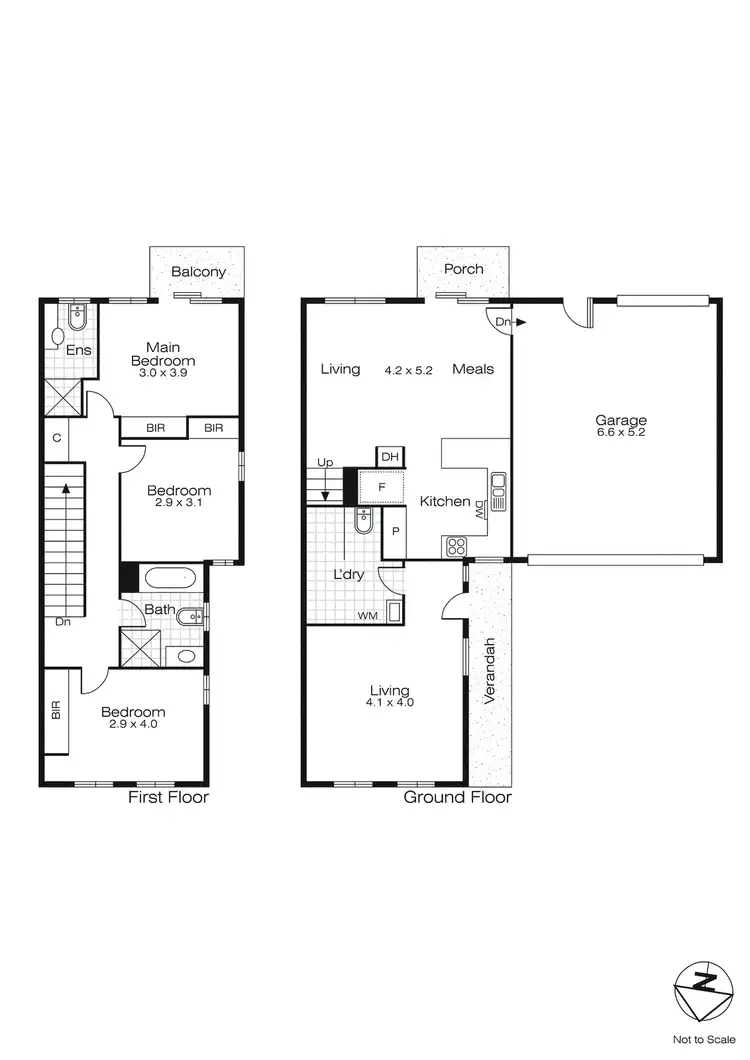 Floorplan of Homely townhouse listing, 7 Bentley Place, Ballarat East VIC 3350