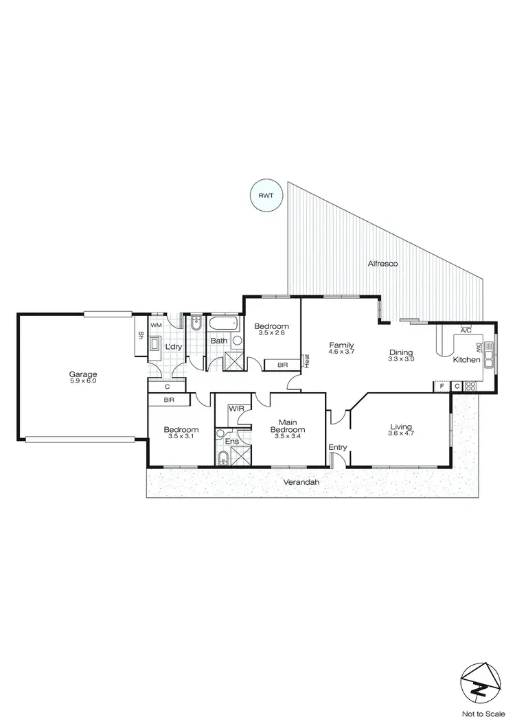 Floorplan of Homely house listing, 54 Cartledge Avenue, Mount Clear VIC 3350