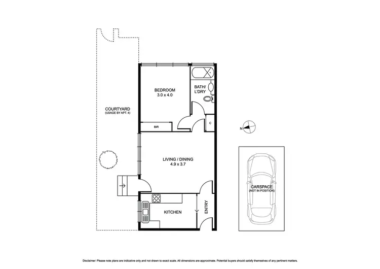 Floorplan of Homely apartment listing, 4/162 Chapel Street, St Kilda VIC 3182
