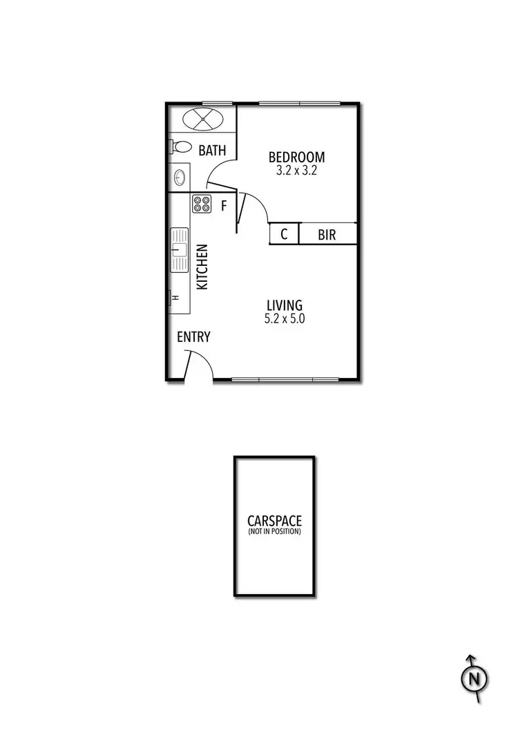 Floorplan of Homely apartment listing, 10/22 Bishop Street, Kingsville VIC 3012
