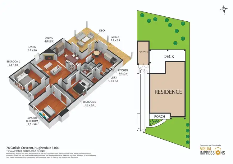 Floorplan of Homely house listing, 76 Carlisle Crescent, Hughesdale VIC 3166