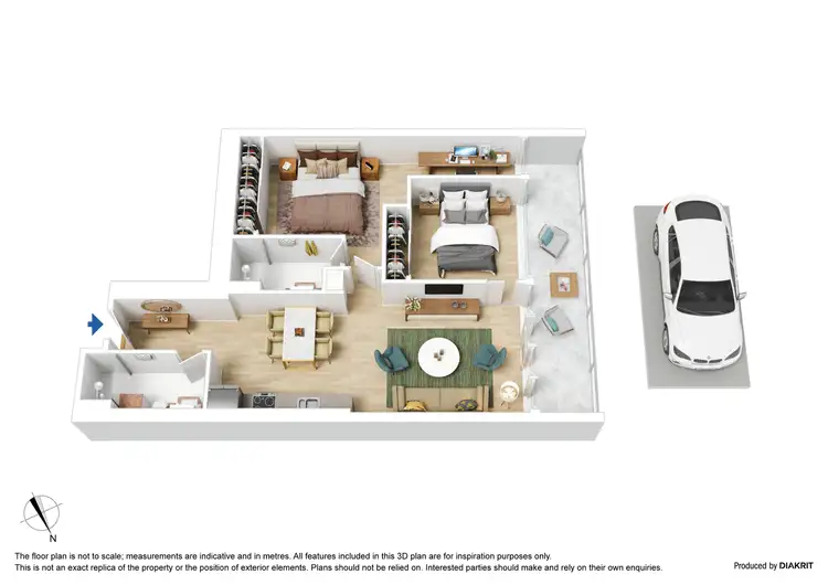 Floorplan of Homely apartment listing, 1008/118 Kavanagh Street, Southbank VIC 3006