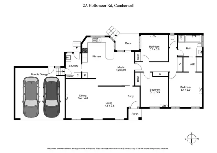 Floorplan of Homely house listing, 2A Hollsmoor Road, Camberwell VIC 3124