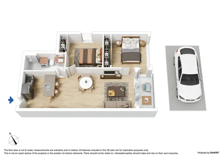 Floorplan of Homely apartment listing, 3408/151 City Road, Southbank VIC 3006