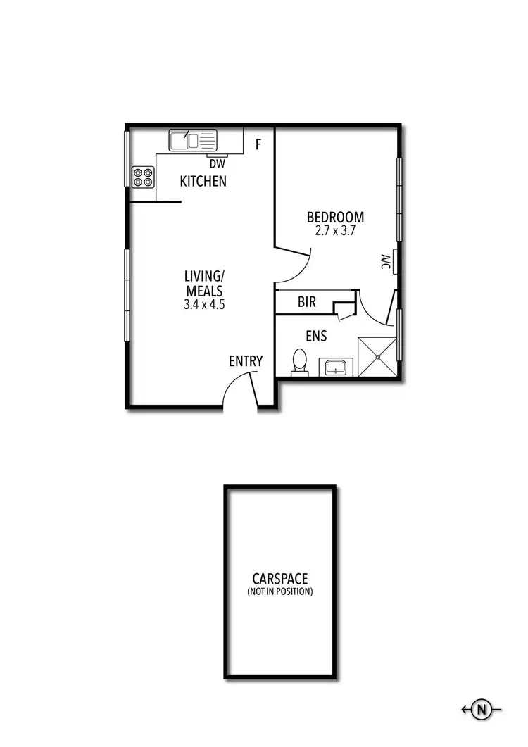 Floorplan of Homely apartment listing, 3/26 Garton Street, Carlton North VIC 3054