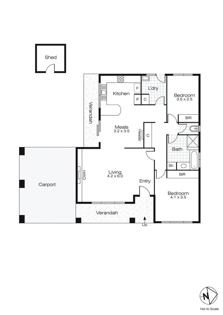 Floorplan of Homely house listing, 1 Aminya Avenue, Delacombe VIC 3356