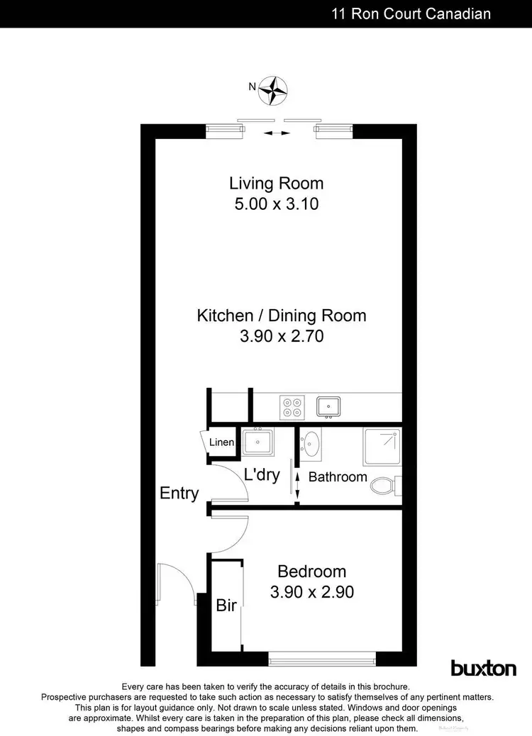 Floorplan of Homely townhouse listing, 11 Ron Court, Canadian VIC 3350