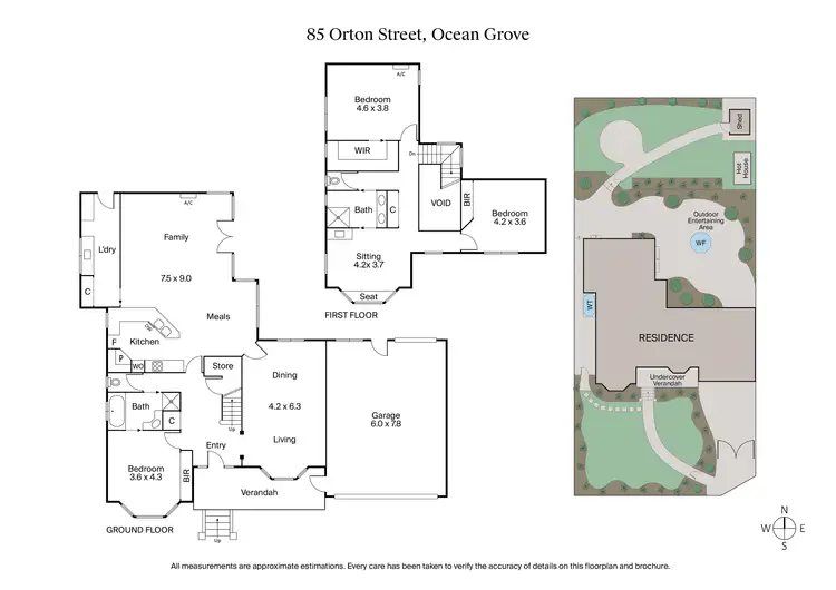 Floorplan of Homely house listing, 85 Orton Street, Ocean Grove VIC 3226