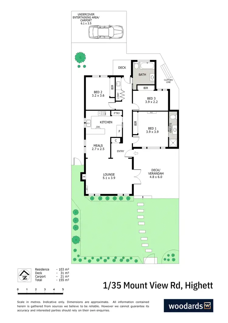 Floorplan of Homely townhouse listing, 1/35 Mount View Road, Highett VIC 3190