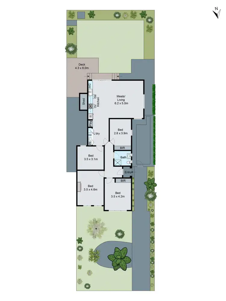 Floorplan of Homely house listing, 672 North Road, Ormond VIC 3204