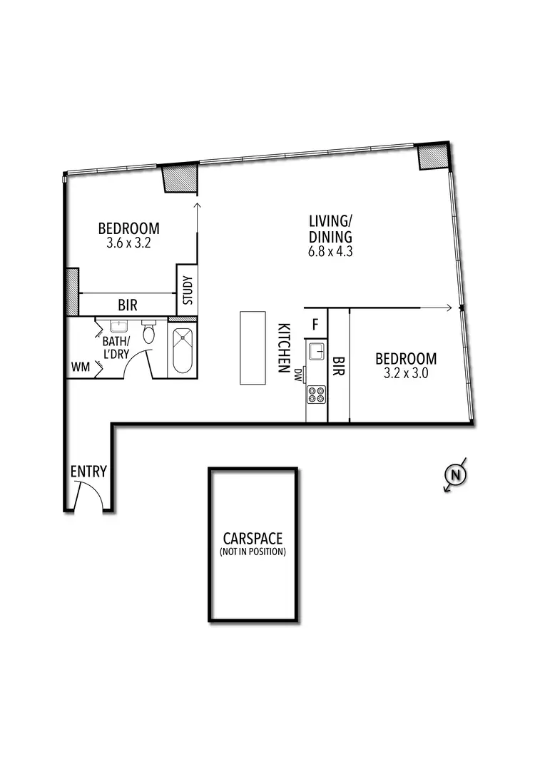 Floorplan of Homely apartment listing, 2113/18 Mt Alexander Road, Travancore VIC 3032