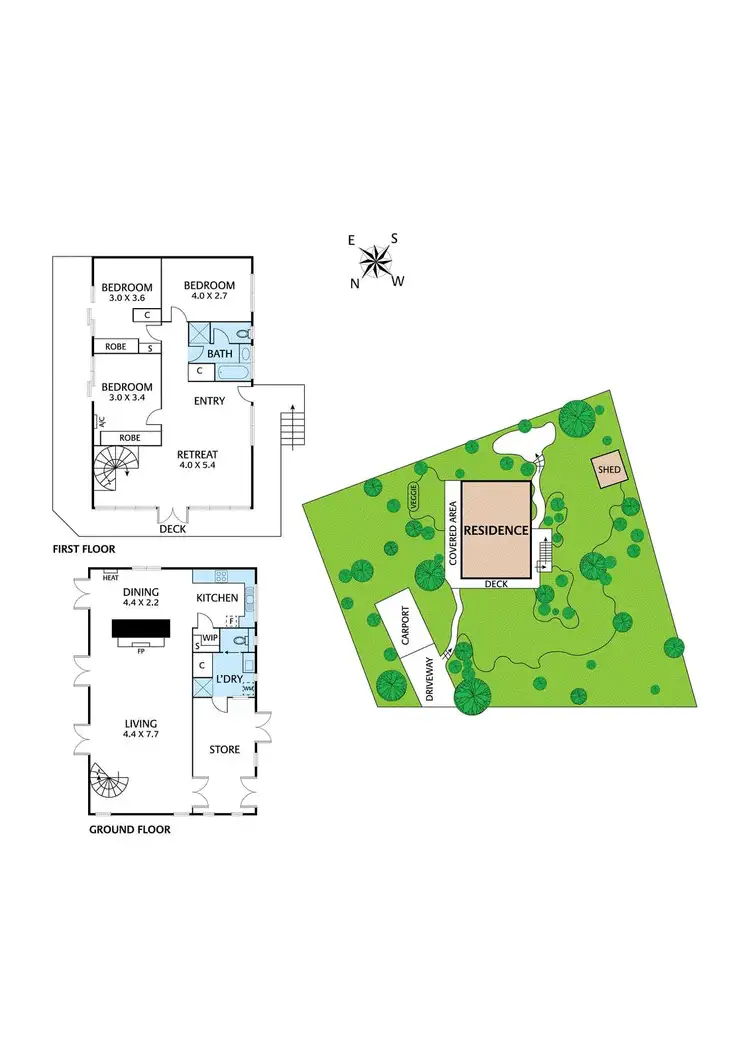 Floorplan of Homely house listing, 10 Rodda Parade, Eltham VIC 3095