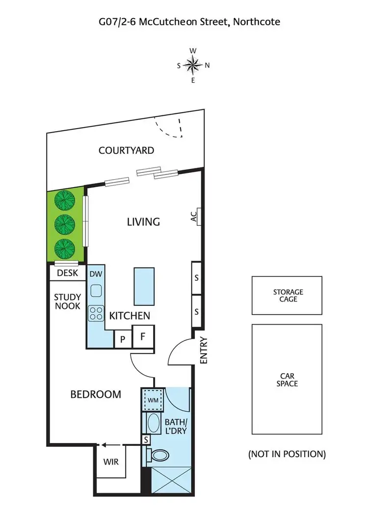 Floorplan of Homely apartment listing, 7/2-6 McCutcheon Street, Northcote VIC 3070