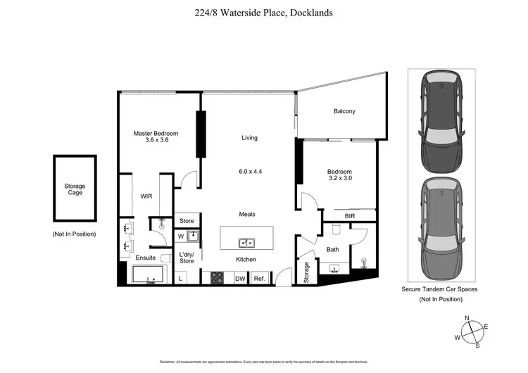 Floorplan of Homely apartment listing, 224/8 Waterside Place, Docklands VIC 3008