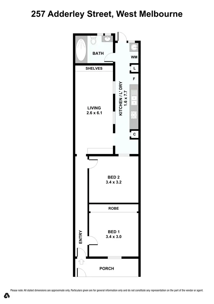 Floorplan of Homely house listing, 257 Adderley Street, West Melbourne VIC 3003