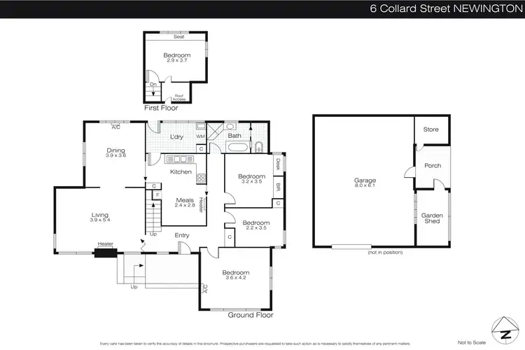 Floorplan of Homely house listing, 6 Collard Street, Newington VIC 3350