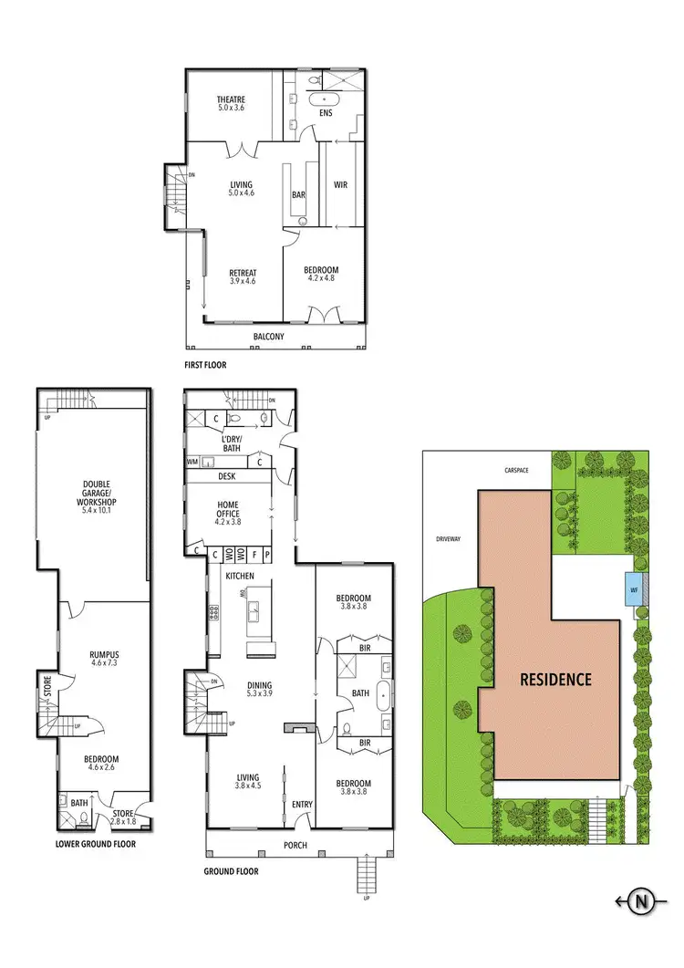 Floorplan of Homely house listing, 18 Saltwater Crescent, Maribyrnong VIC 3032